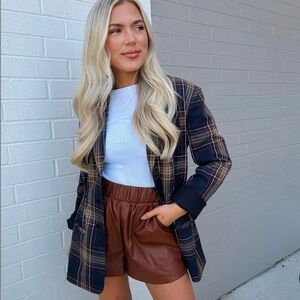 Steve Madden Frida Plaid Jacket NWT